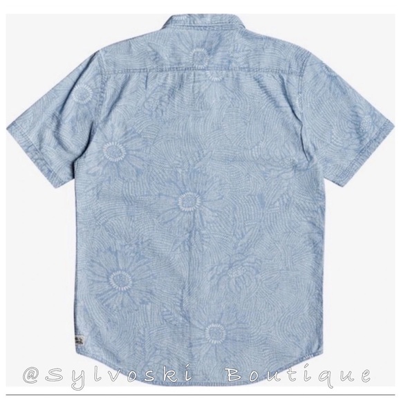 🌴Quiksilver Mens Wild Flower Shirt NWT - Picture 3 of 5